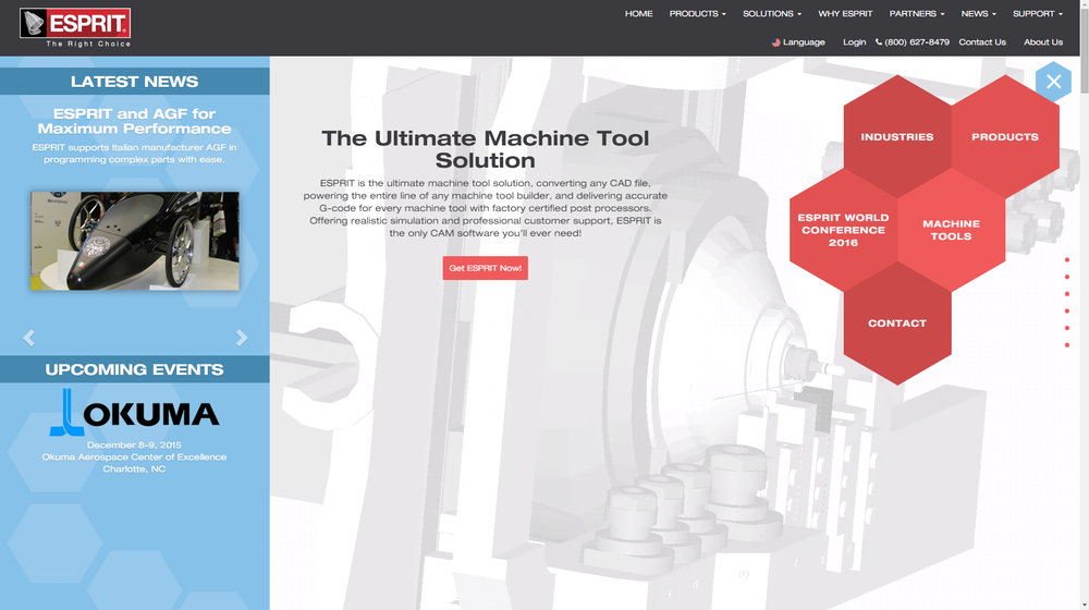 ESPRIT CAD/CAM軟體推出全新網站和品牌